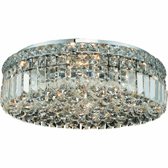 Elegant Maxime 6-LT Chrome Flush Mount Clear Royal Cut Crystal - V2030F20C/RC