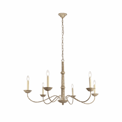 Elegant Merritt Collection Chandelier Weathered Dove - LD6007D40WD