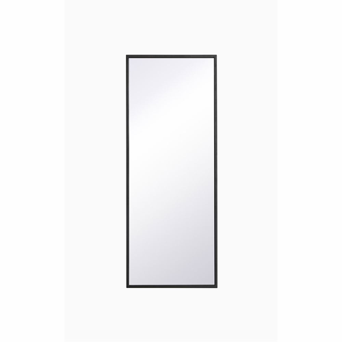 Elegant Monet Metal Frame Rectangle Mirror 14" - Black - MR41436BK