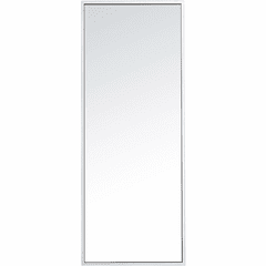 Elegant Monet Metal Frame Rectangle Mirror 14" - Silver - MR41436S