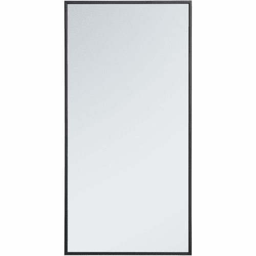 Elegant Monet Metal Frame Rectangle Mirror 18" - Black - MR41836BK