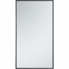 Elegant Monet Metal Frame Rectangle Mirror 20" - Black - MR42036BK