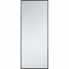 Elegant Monet Metal Frame Rectangle Mirror 24" - Black - MR42460BK