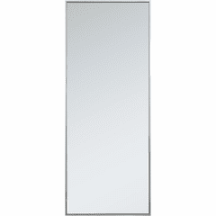 Elegant Monet Metal Frame Rectangle Mirror 24" - Silver - MR42460S