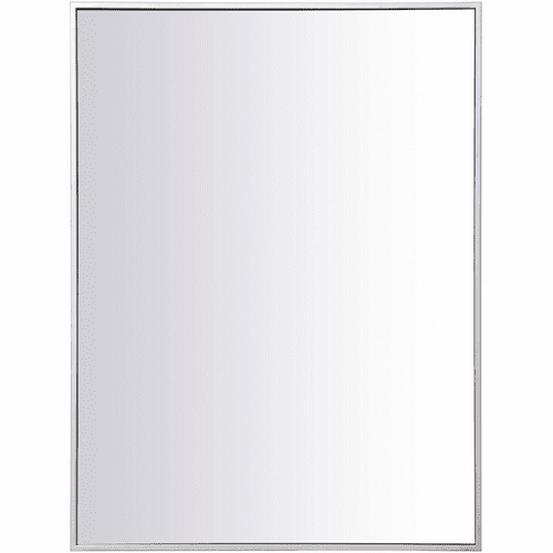 Elegant Monet Metal Frame Rectangle Mirror 27" - Silver - MR42736S