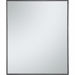 Elegant Monet Metal Frame Rectangle Mirror 30" - Black - MR43036BK