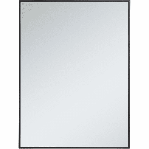 Elegant Monet Metal Frame Rectangle Mirror 30" - Black - MR43040BK