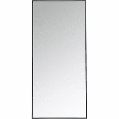 Elegant Monet Metal Frame Rectangle Mirror 30" - Black - MR43060BK