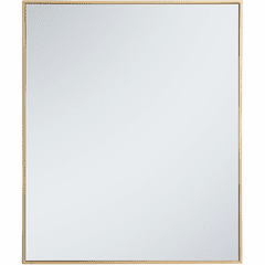 Elegant Monet Metal Frame Rectangle Mirror 30" - Brass - MR43036BR