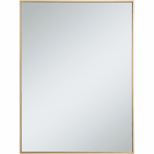Elegant Monet Metal Frame Rectangle Mirror 30" - Brass - MR43040BR