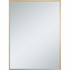 Elegant Monet Metal Frame Rectangle Mirror 30" - Brass - MR43040BR