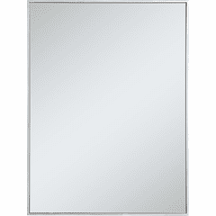 Elegant Monet Metal Frame Rectangle Mirror 30" - Silver - MR43040S