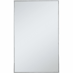 Elegant Monet Metal Frame Rectangle Mirror 30" - Silver - MR43048S