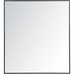 Elegant Monet Metal Frame Rectangle Mirror 36" - Black - MR43640BK