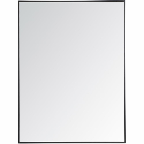 Elegant Monet Metal Frame Rectangle Mirror 36" - Black - MR43648BK