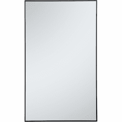 Elegant Monet Metal Frame Rectangle Mirror 36" - Black - MR43660BK