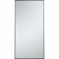 Elegant Monet Metal Frame Rectangle Mirror 36" - Black - MR43672BK