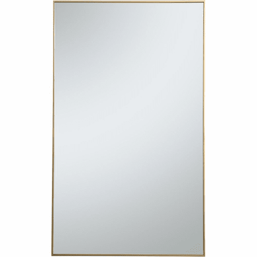 Elegant Monet Metal Frame Rectangle Mirror 36" - Brass - MR43660BR