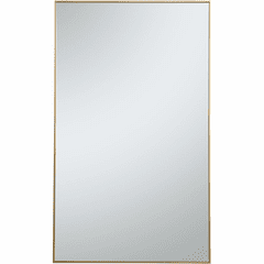 Elegant Monet Metal Frame Rectangle Mirror 36" - Brass - MR43660BR