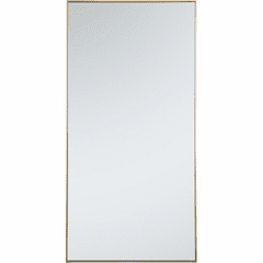 Elegant Monet Metal Frame Rectangle Mirror 36" - Brass - MR43672BR