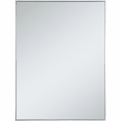 Elegant Monet Metal Frame Rectangle Mirror 36" - Silver - MR43648S