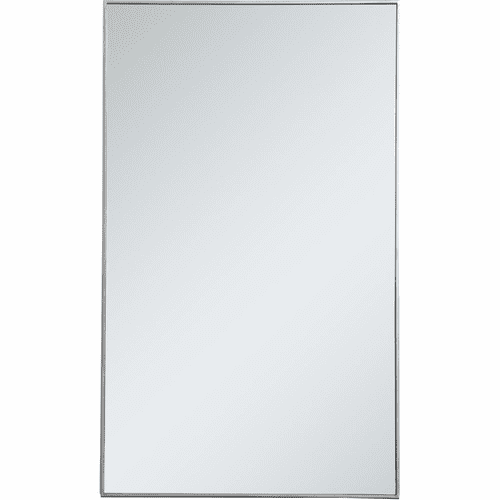 Elegant Monet Metal Frame Rectangle Mirror 36" - Silver - MR43660S