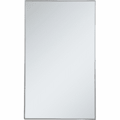 Elegant Monet Metal Frame Rectangle Mirror 36" - Silver - MR43660S