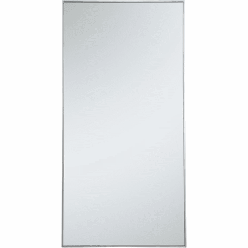 Elegant Monet Metal Frame Rectangle Mirror 36" - Silver - MR43672S