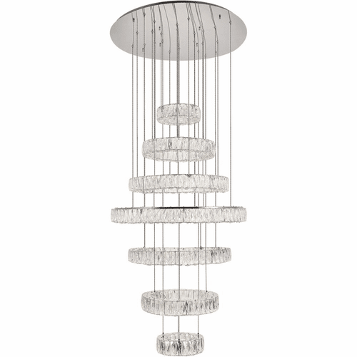 Elegant Monroe Integrated LED Chip Light Chandelier - Chrome - 3503G34C