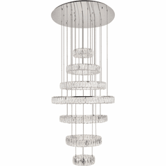 Elegant Monroe Integrated LED Chip Light Chandelier - Chrome - 3503G34C