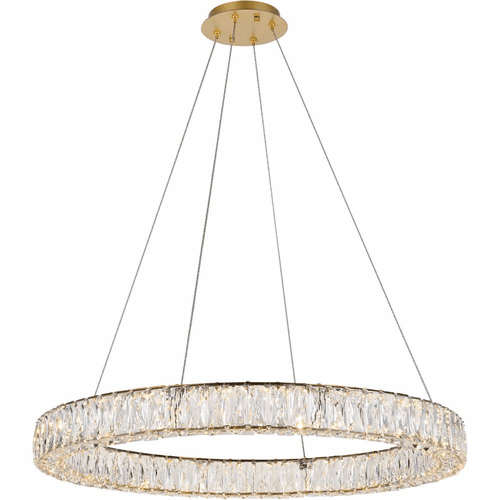 Elegant Monroe Integrated LED Chip Light Chandelier - Gold - 3503D31G