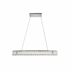 Elegant Monroe Integrated LED Chip Light Chrome Chandelier Clear Cut Crystal - 3502D31C