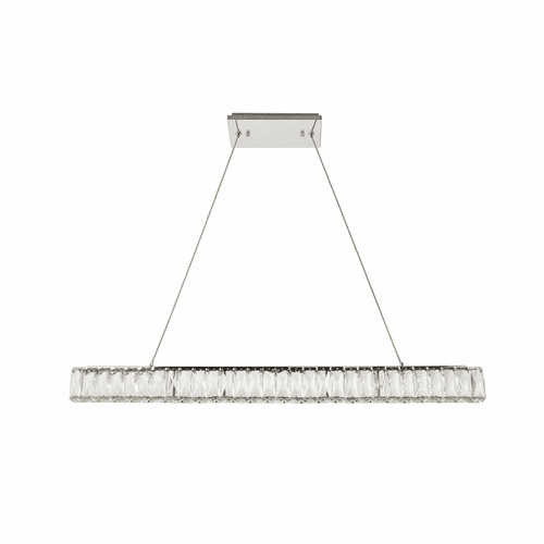 Elegant Monroe Integrated LED Chip Light Chrome Chandelier Clear Cut Crystal - 3502D38C
