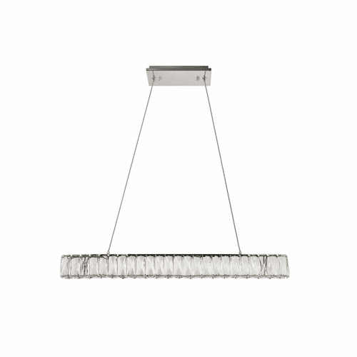 Elegant Monroe Integrated LED Chip Light Chrome Chandelier Clear Cut Crystal - 3503D31C