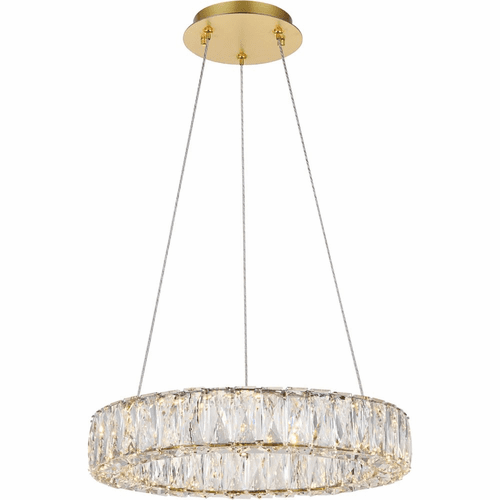 Elegant Monroe Integrated LED Chip Light Pendant - Gold - 3503D17G