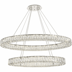 Elegant Monroe Integrated LED Light Chandelier - Chrome - 3503D40C