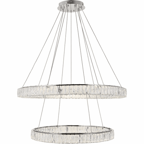 Elegant Monroe Integrated LED Light Chandelier - Chrome - 3503D42C