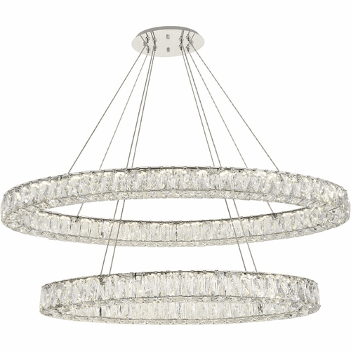 Elegant Monroe Integrated LED Light Chandelier - Chrome - 3503D48C