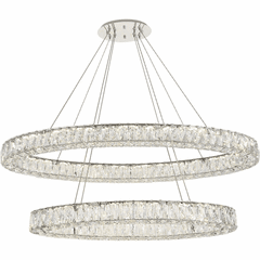 Elegant Monroe Integrated LED Light Chandelier - Chrome - 3503D48C