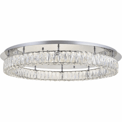 Elegant Monroe LED Light Flush Mount - Chrome - 3503F33C