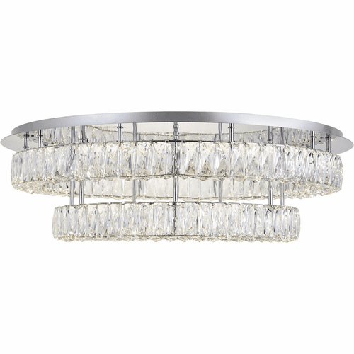 Elegant Monroe LED Light Flush Mount - Chrome - 3503F33L2C