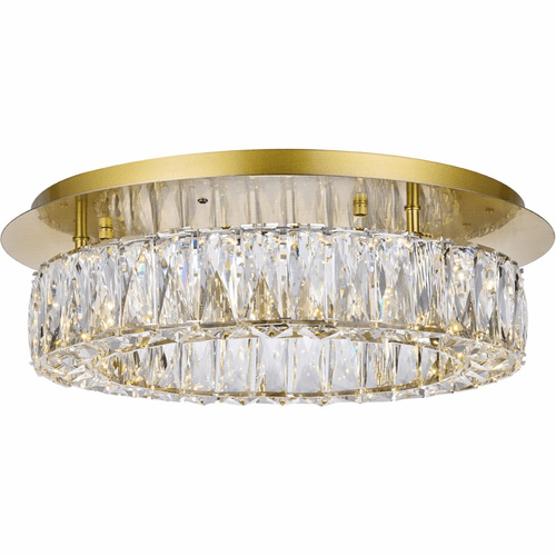 Elegant Monroe LED Light Flush Mount - Gold - 3503F18G