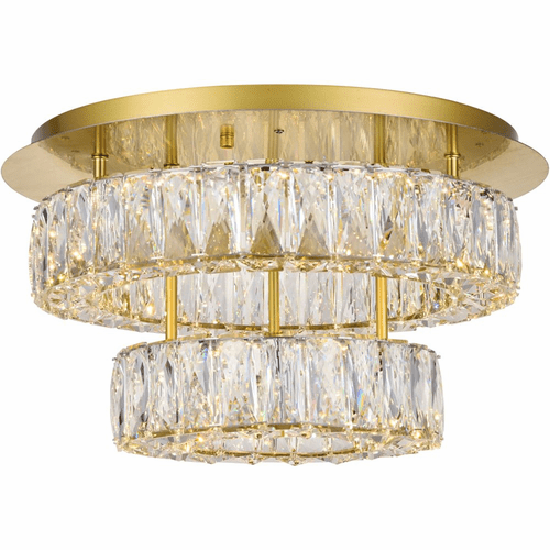 Elegant Monroe LED Light Flush Mount - Gold - 3503F18L2G