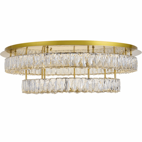 Elegant Monroe LED Light Flush Mount - Gold - 3503F33L2G