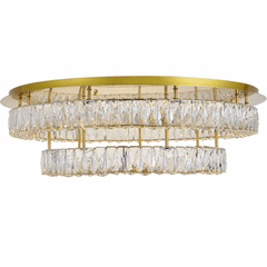 Elegant Monroe LED Light Flush Mount - Gold - 3503F33L2G
