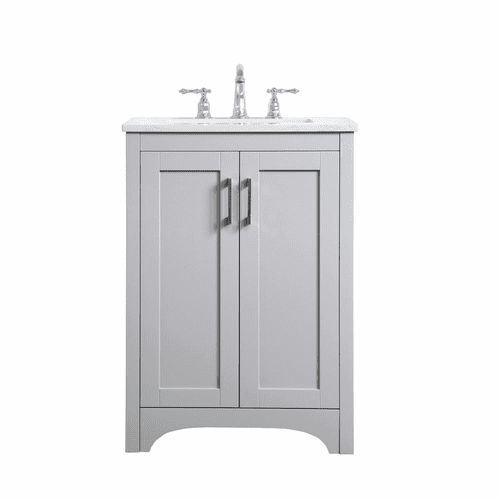 Elegant Moore 24" Single Bathroom Vanity - Grey - VF17024GR