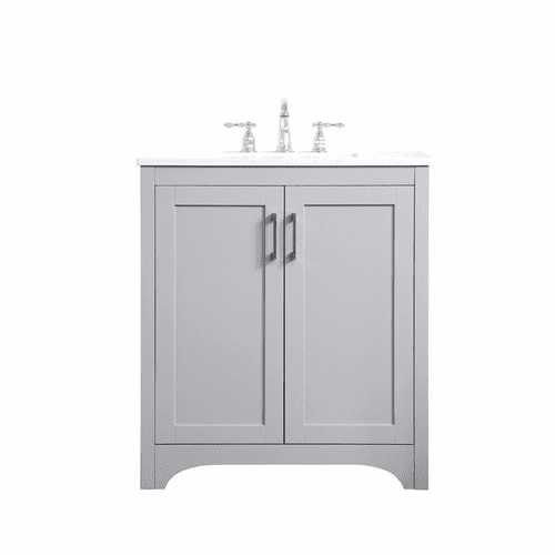 Elegant Moore 30" Single Bathroom Vanity - Grey - VF17030GR