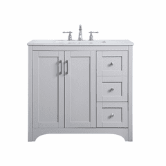 Elegant moore 36" Single Bathroom Vanity - Grey - VF17036GR