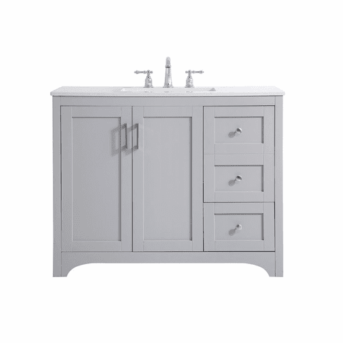 Elegant moore 42" Single Bathroom Vanity - Grey - VF17042GR
