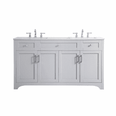 Elegant moore 60" Double Bathroom Vanity - Grey - VF17060DGR